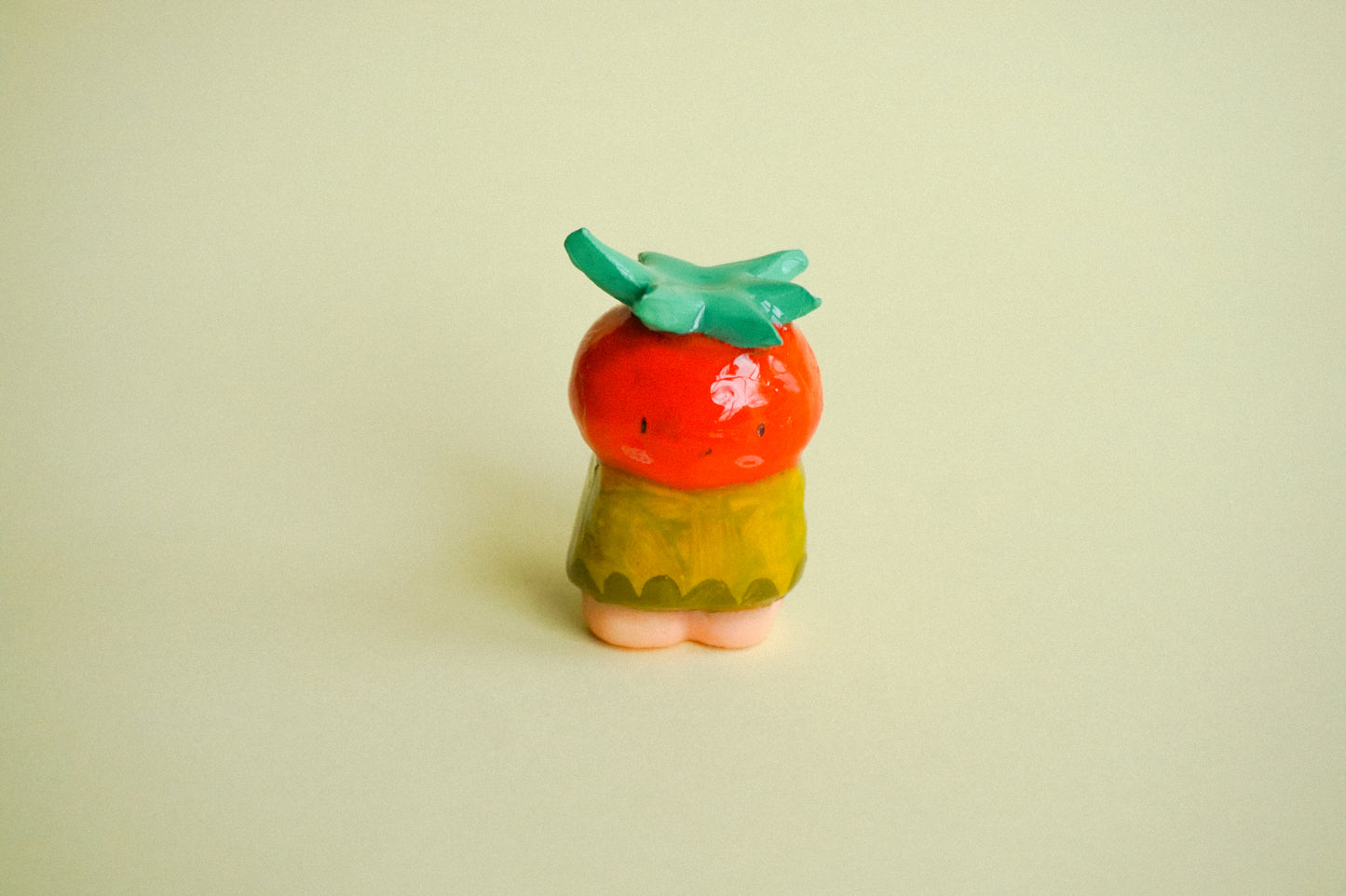 Peanut the Tomato Clay Figuirine