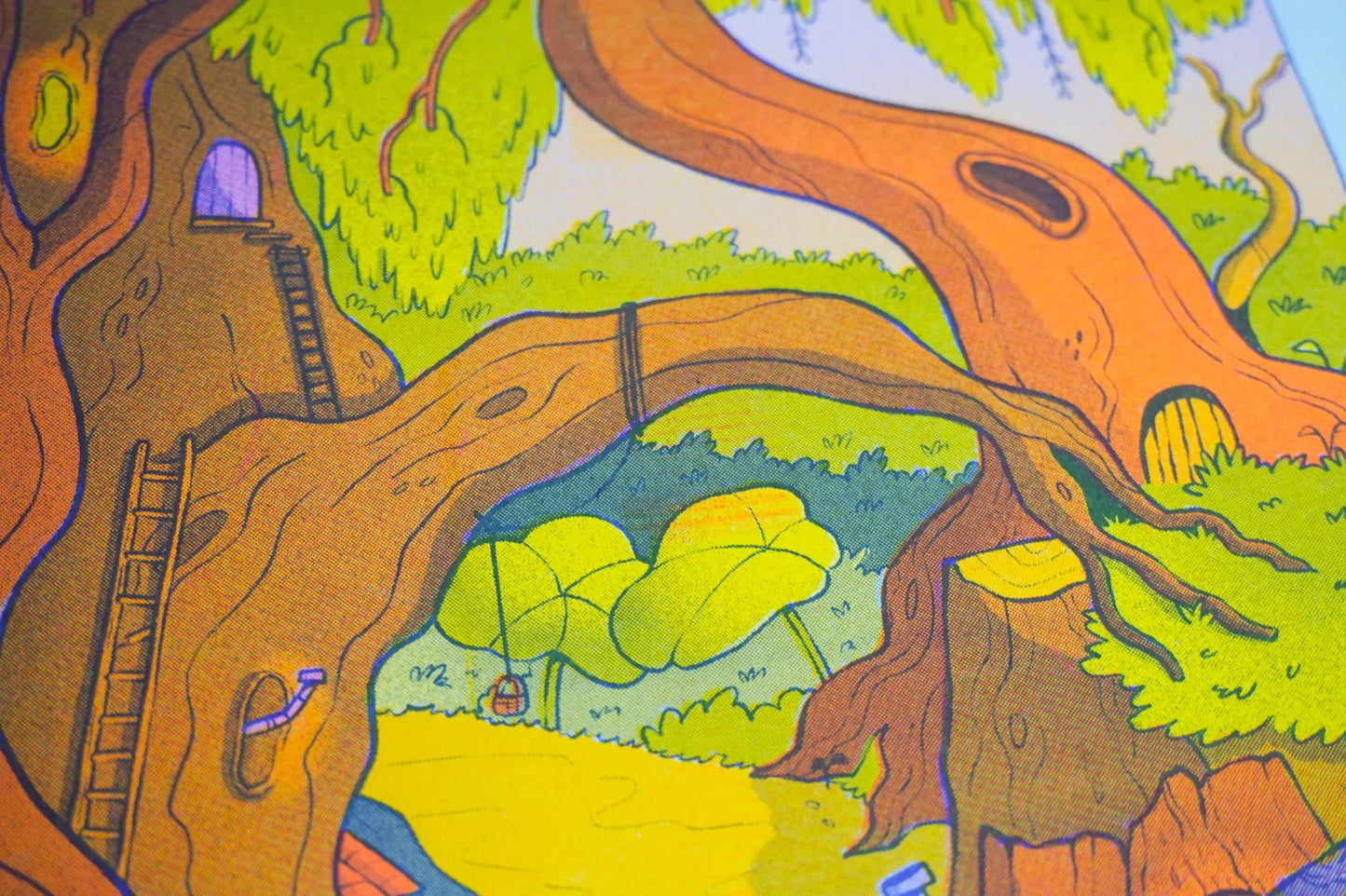 Tiny Forest Riso Print - A4