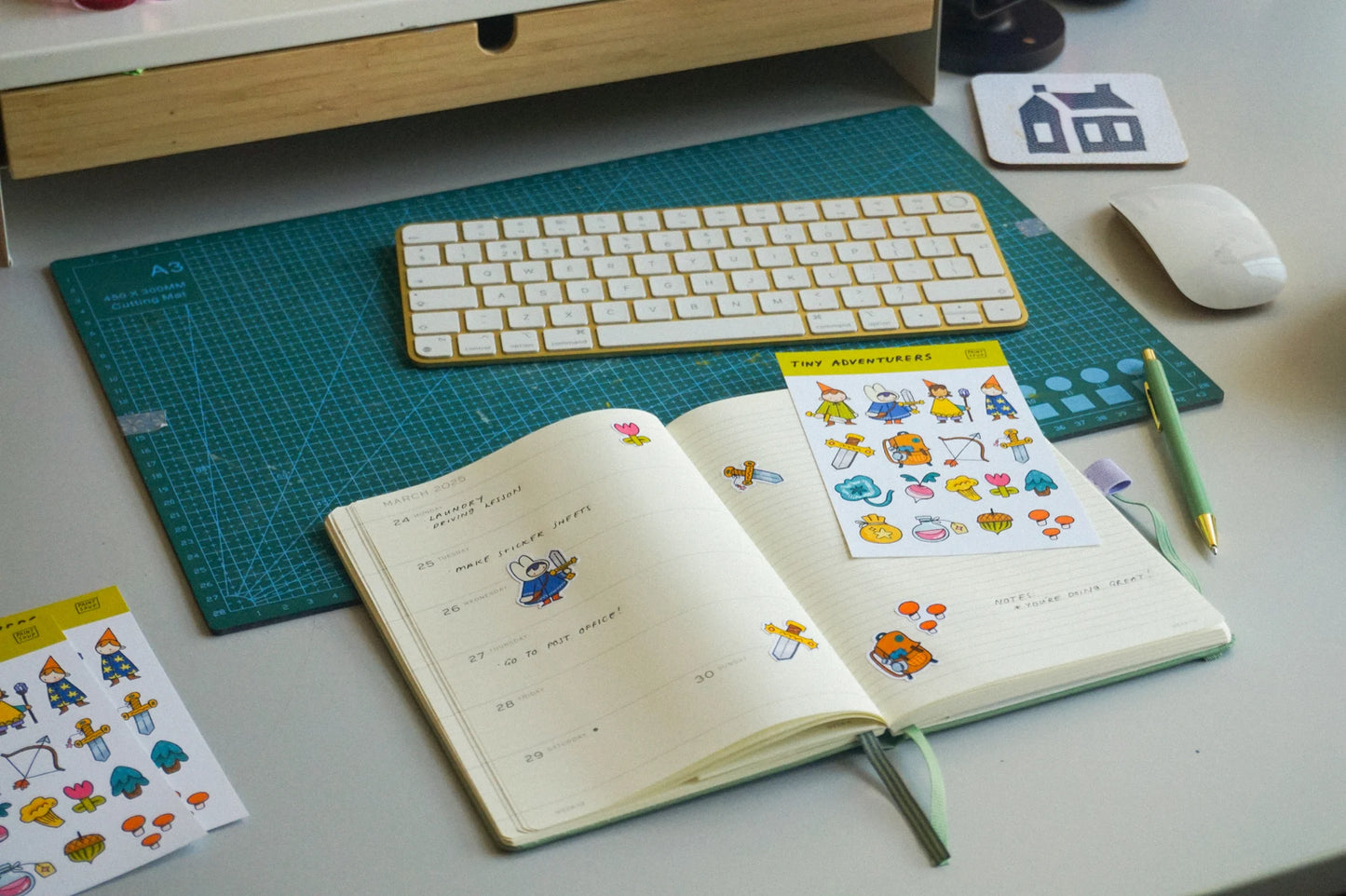 Tiny Adventurers Sticker Sheet