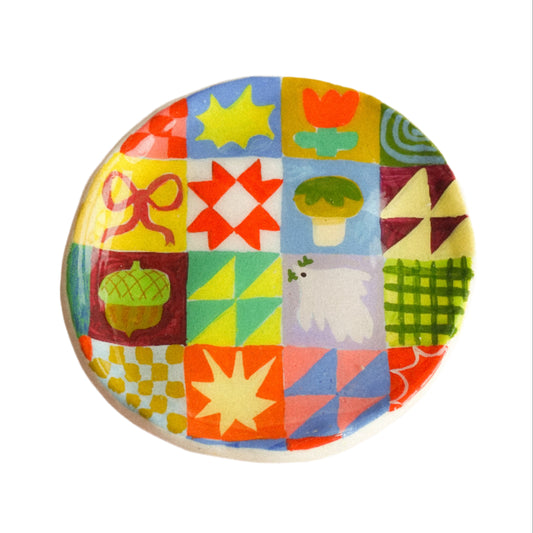 Quilt Trinket Tray - Small