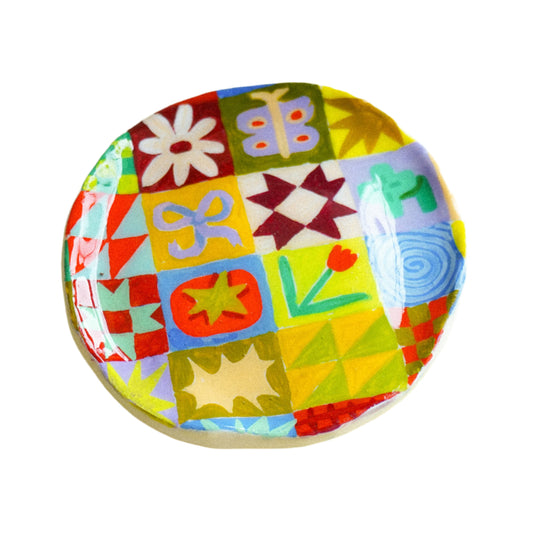 Quilt Trinket Tray - Large