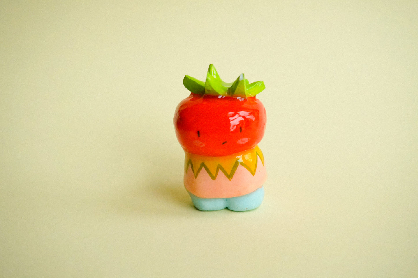 Peanut the Tomato Clay Figuirine