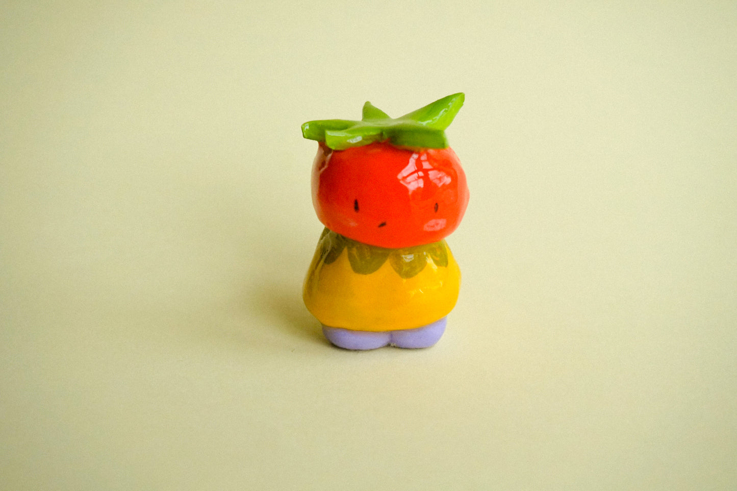 Peanut the Tomato Clay Figuirine