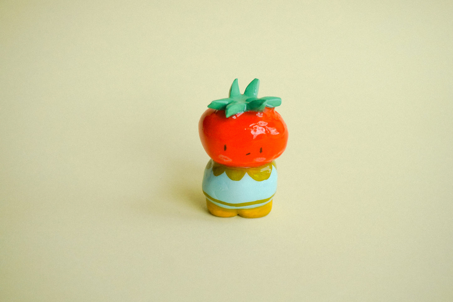 Peanut the Tomato Clay Figuirine