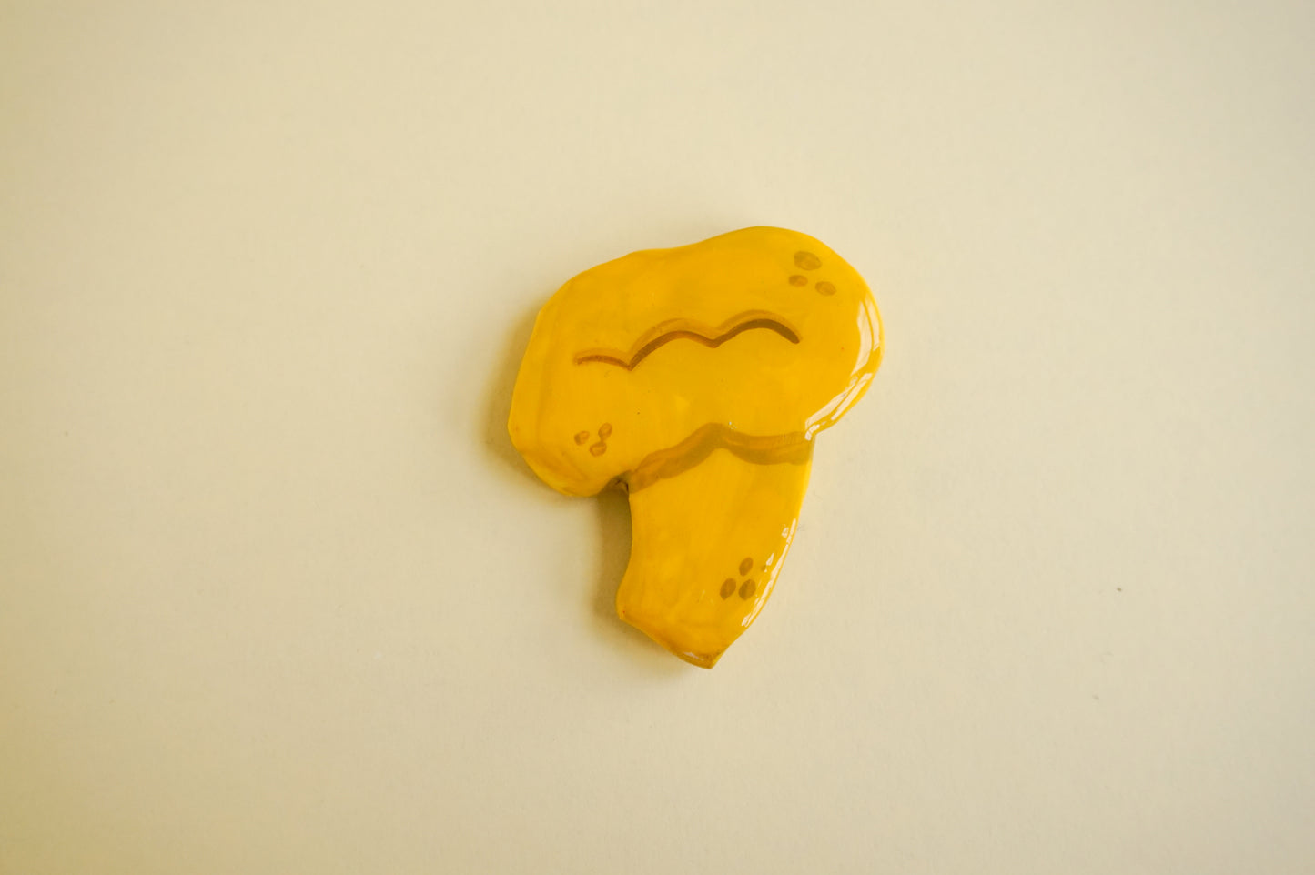 Chanterelle Clay Magnet