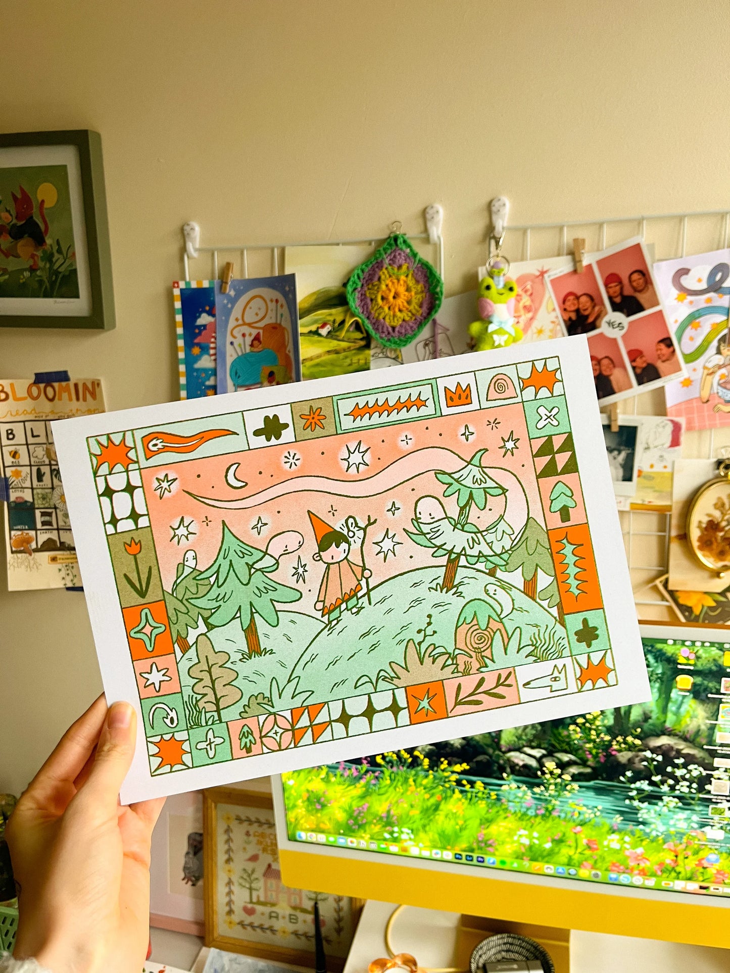 Spirit Forest - Risograph Print