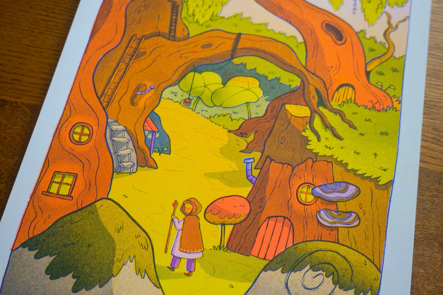 Tiny Forest Riso Print - A4