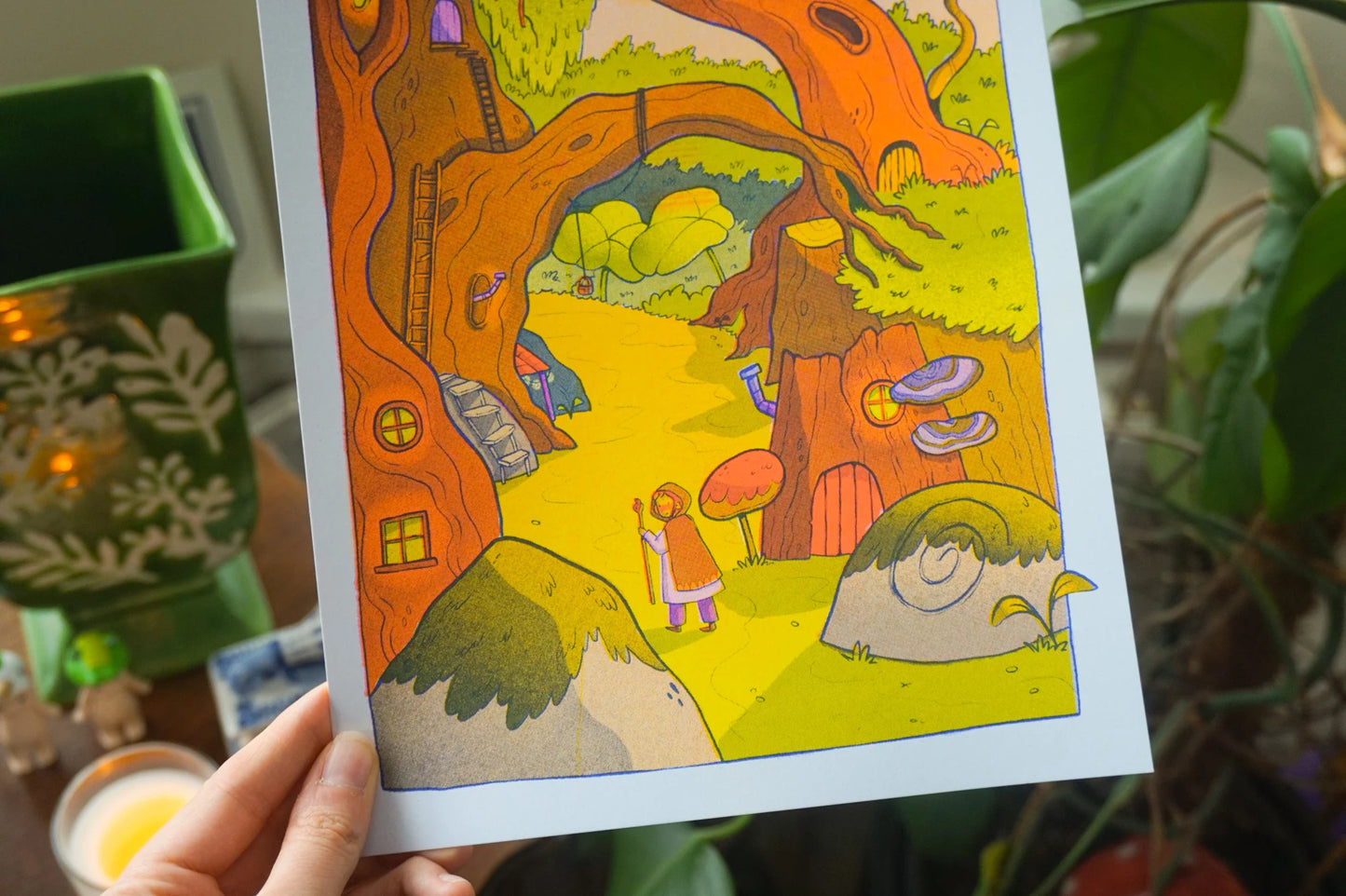 Tiny Forest Riso Print - A4