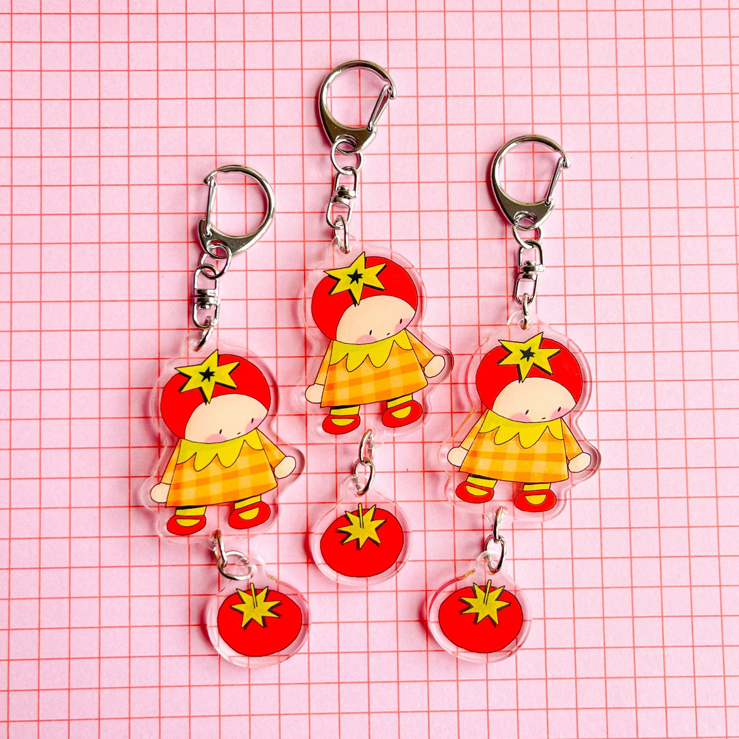 Peanut the Tomato - Acrylic Keychain
