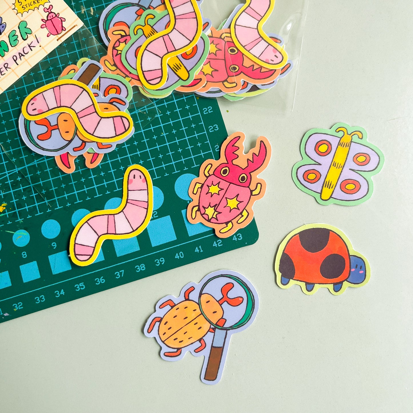 Bug Catcher Vinyl Sticker Pack