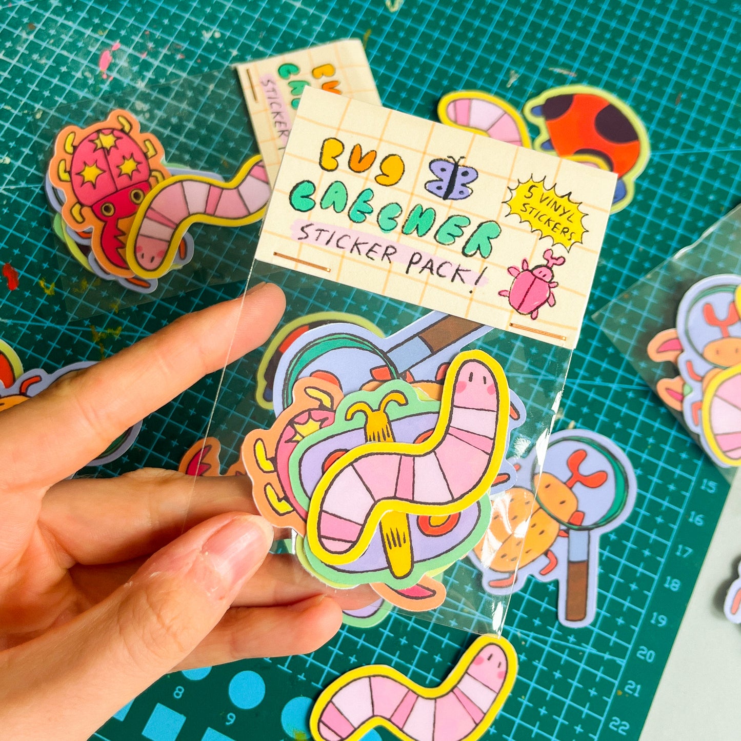 Bug Catcher Vinyl Sticker Pack