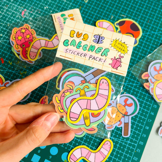 Bug Catcher Vinyl Sticker Pack